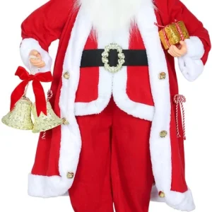 Bewegende Kerstman op Batterijen 115 cm - Geluidsactivering