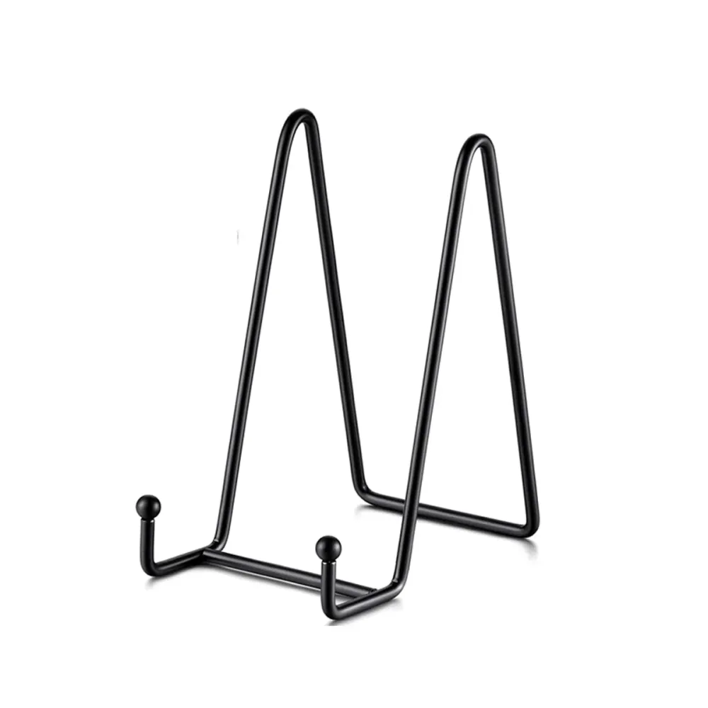 Bordenstandaard - Zwart - 2 Stuks - Bordenrek - Bordenstandaard voor Sierborden - Borden Display Standaard