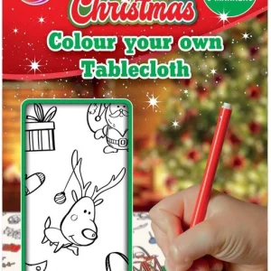 Xmas Kleur je eigen Tafelkleed met Stiften