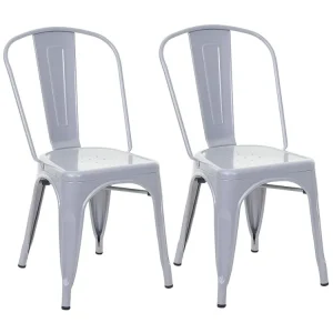 MCW-A73 metalen stoel (set van 2), grijs