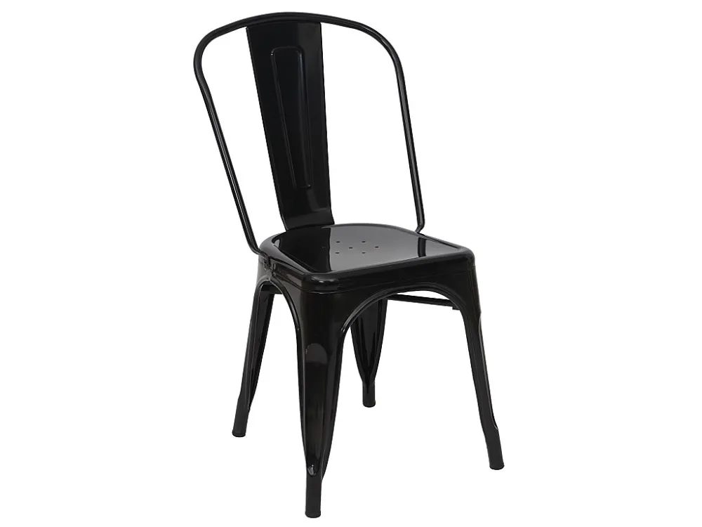 MCW-A73 metalen stoel (set van 2), zwart