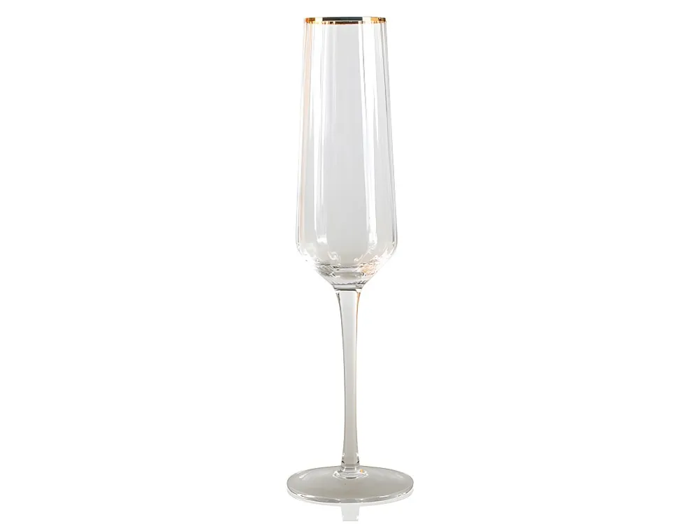 Set van 6 champagneglazen art-decostijl CELEBRATION