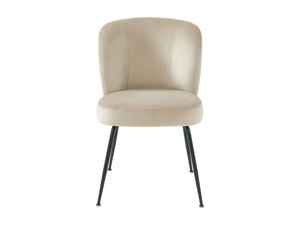 Set van 2 stoelen fluweel en metaal - Natuurtint - POLPONA van Pascal MORABITO - Koop nu