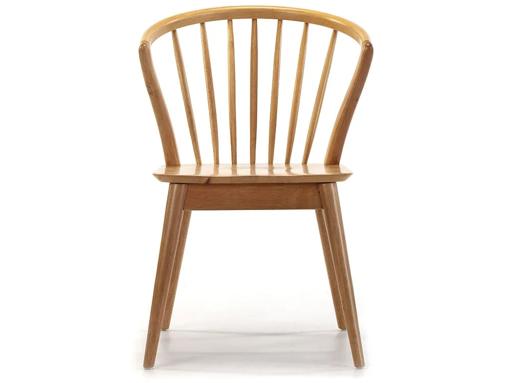 Set van 2 stoelen Mura Kleur Eiken, Massief Hout, 55 x 58,5 x 84 cm