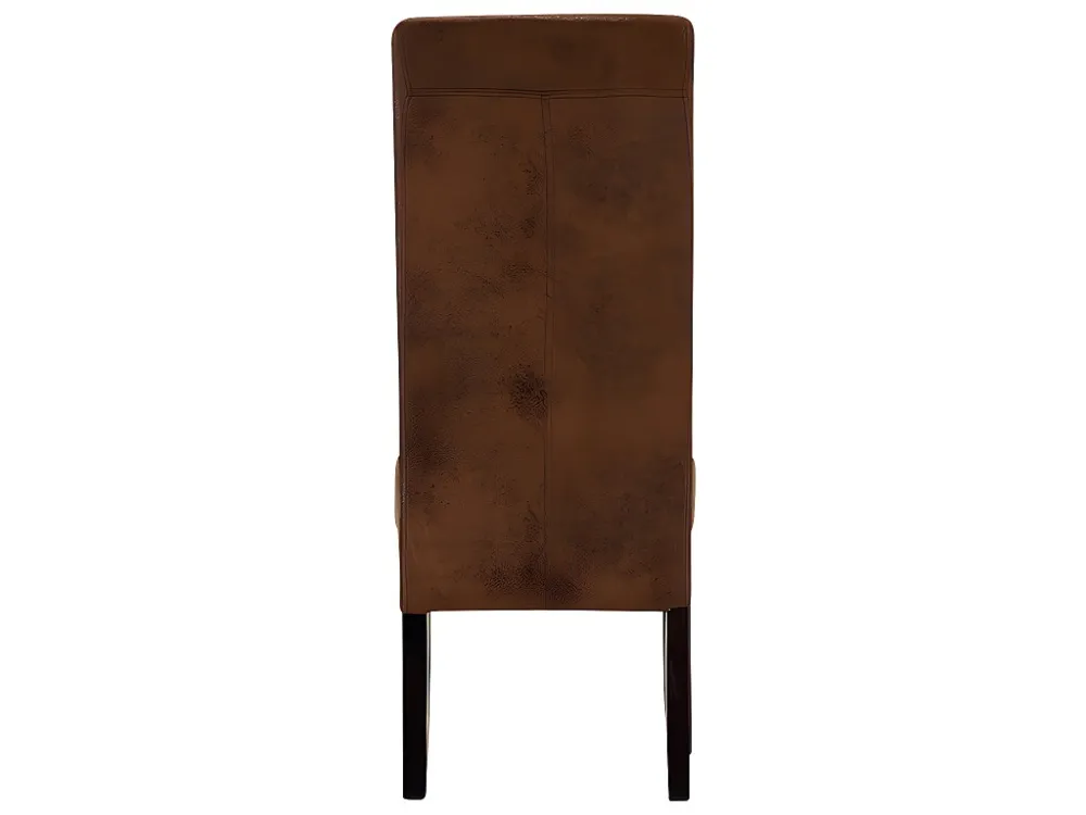 Set van 6 stoelen SANTOS - microvezel - schemerig houten poten