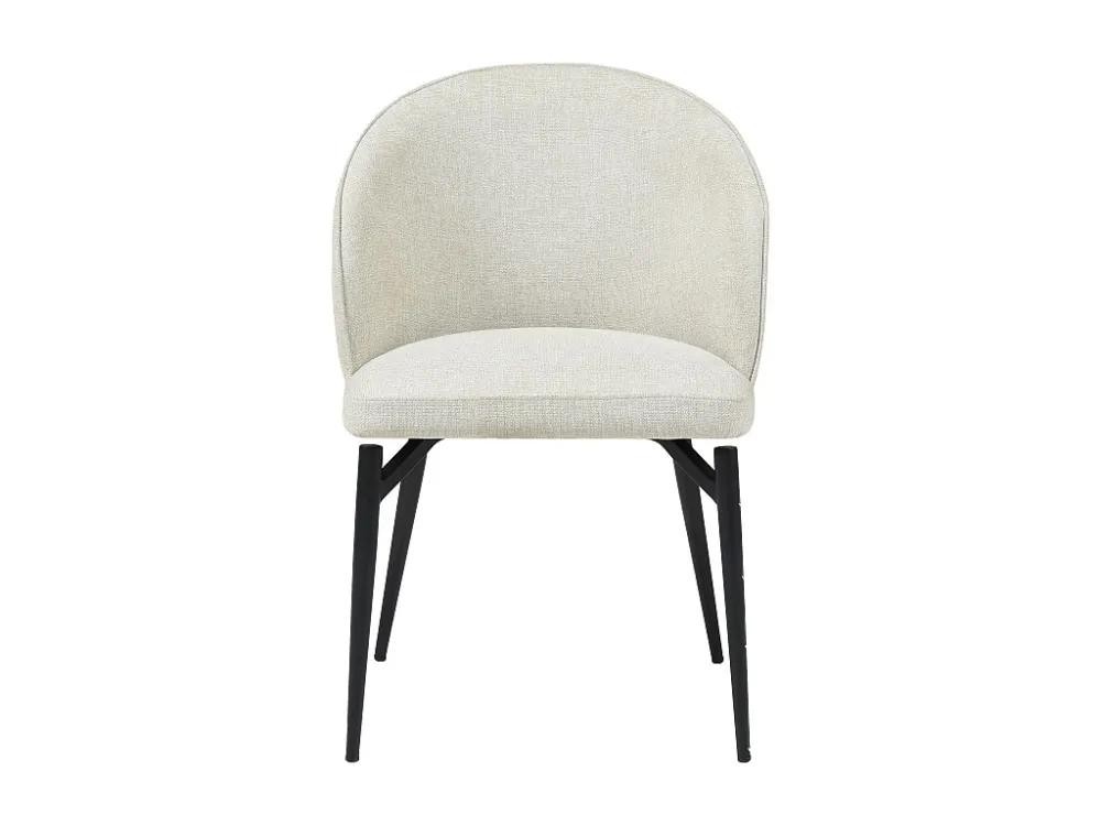 Set van 6 stoelen van stof en metaal - Crèmewit - GILONA van Pascal MORABITO