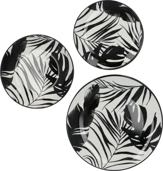 4goodz porseleinen servies 6 persoons 18 delig - Palm