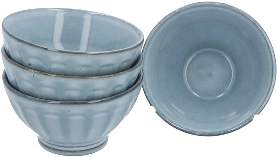 4goodz set 16 delig Aardewerk - 4 persoons - Blauw