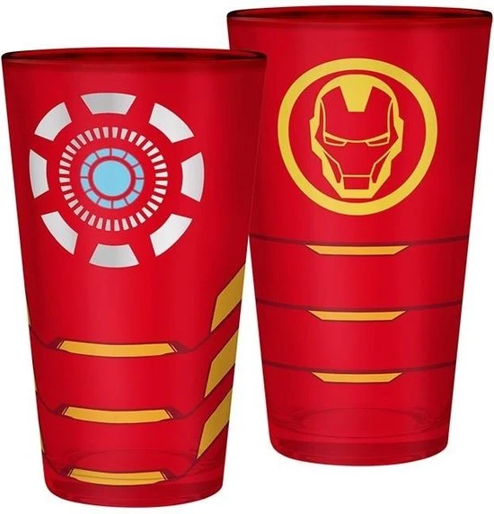 ""Abysse Marvel - Iron Man 400ml Large Glass (ABYVER136)""