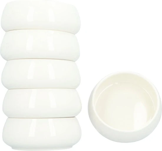 Serviesset Nora 18 delig - 6 persoons porselein servies - Wit
