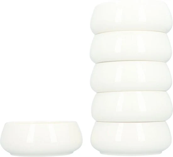Serviesset Nora 18 delig - 6 persoons porselein servies - Wit