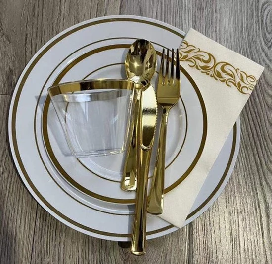 Serviesset voor 25 Personen - Servies Set - Bruiloften en Verjaardagen - Feestservies