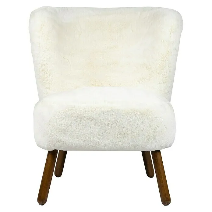 Ademend materiaal Stoel Teddy glad -