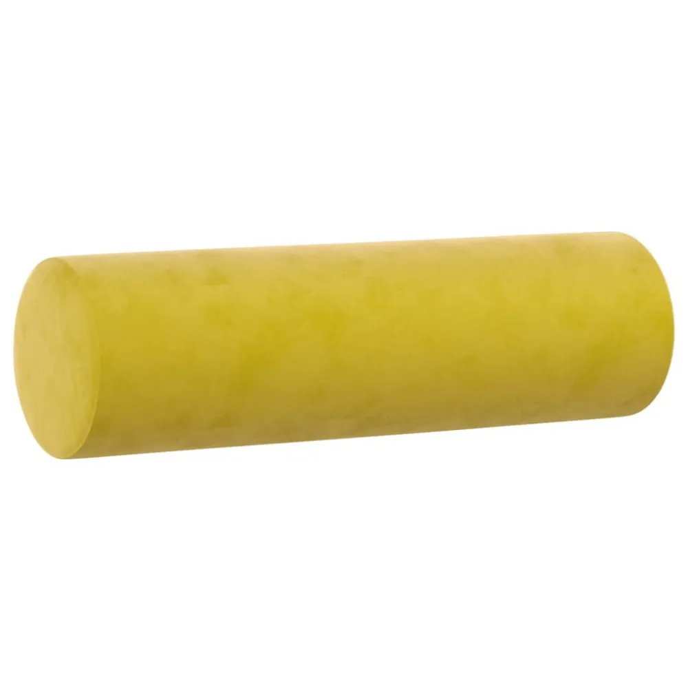 Eetkamerstoel Sierkussens 2 st 15x50 cm fluweel geel