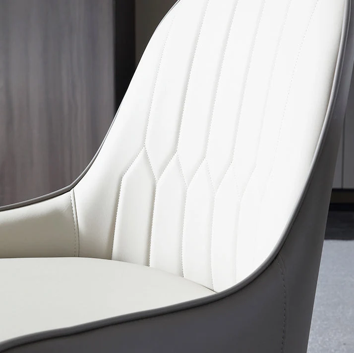 Glam Parsons Chairs Upholstered Dining Chairs Wood Legs | Makkelijk te Reinigen Grey