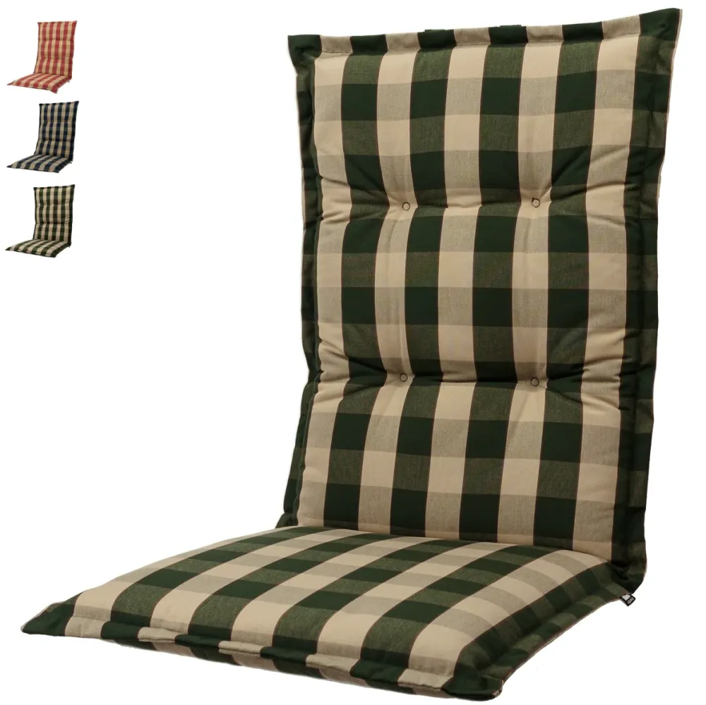 Kopu® Country Green - Comfortabel Tuinkussen met Hoge Rug - Groen