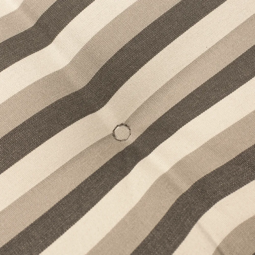 Kopu® Lines Grey - Comfortabel Tuinkussen Hoge Rug - Grijs gestreept