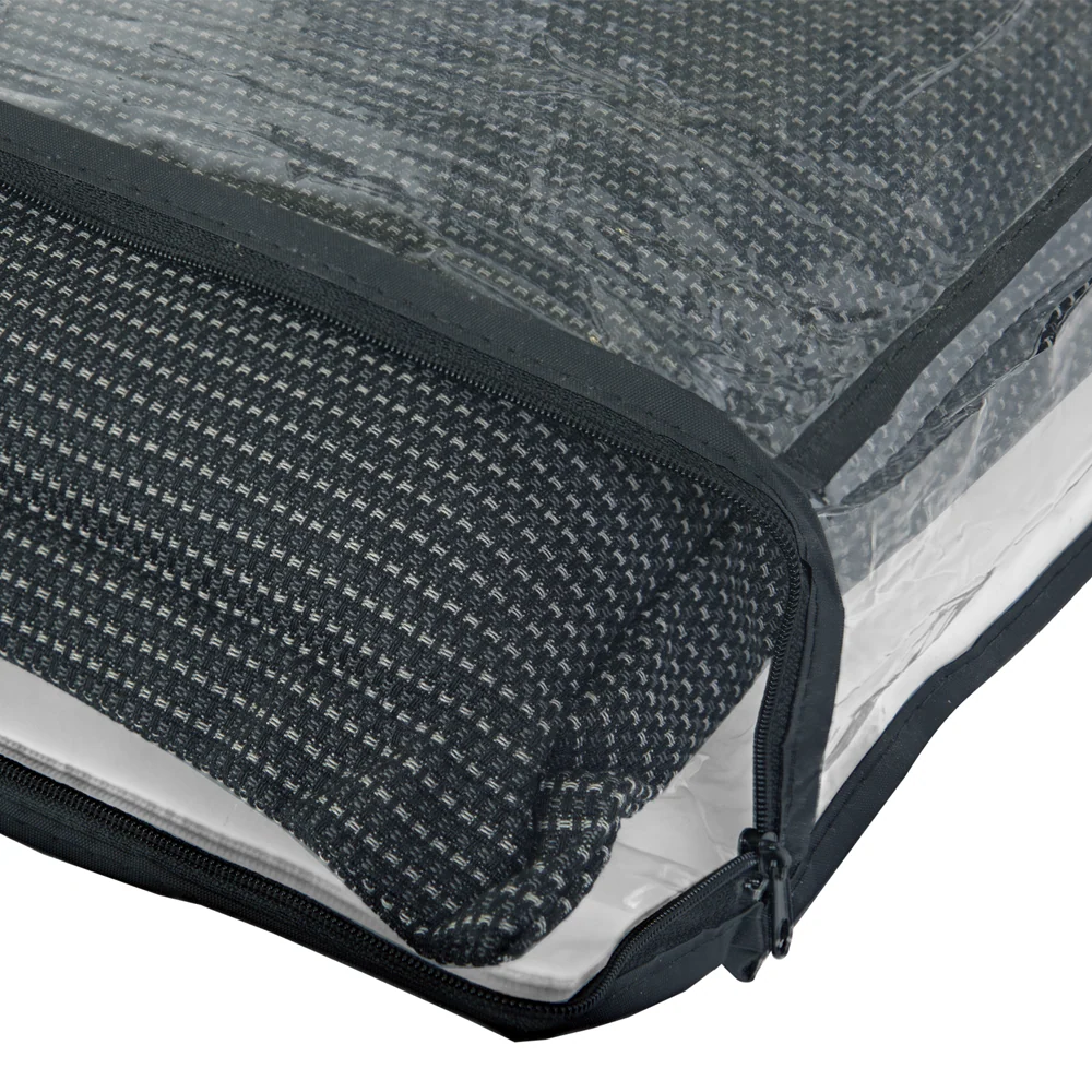 Kopu® Manchester Black - Hoogwaardig Bankkussen 150x50 cm - Zwart