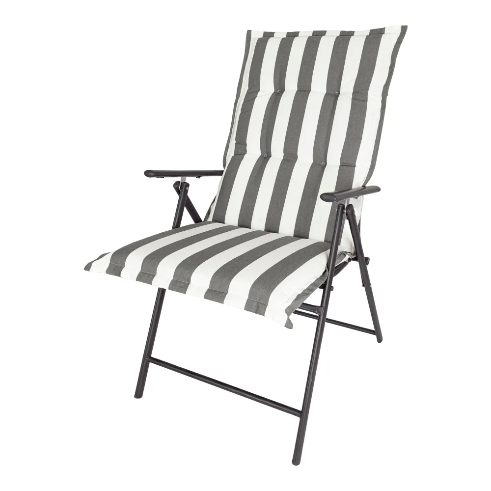 Kopu® Mila Grey - Comfortabel Tuinkussen met Hoge Rug - Grijs
