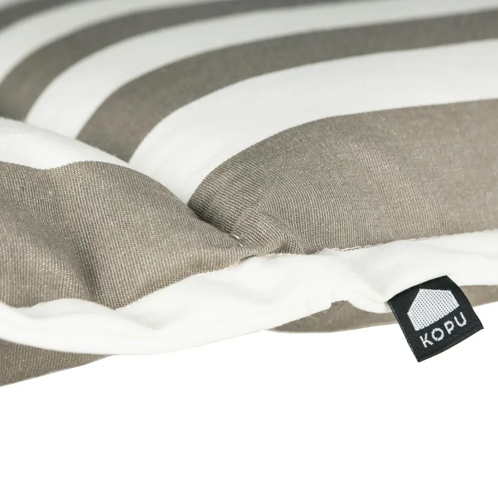 Kopu® Mila Taupe - Comfortabel Tuinkussen met Hoge Rug - Taupe