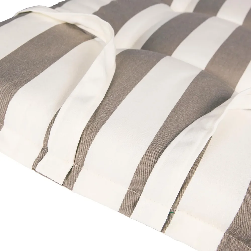 Kopu® Mila Taupe - Comfortabel Tuinkussen met Hoge Rug - Taupe