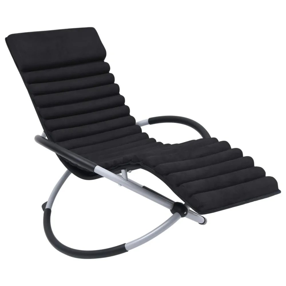 Ligbedkussen suède zwart voor fauteuils en banken