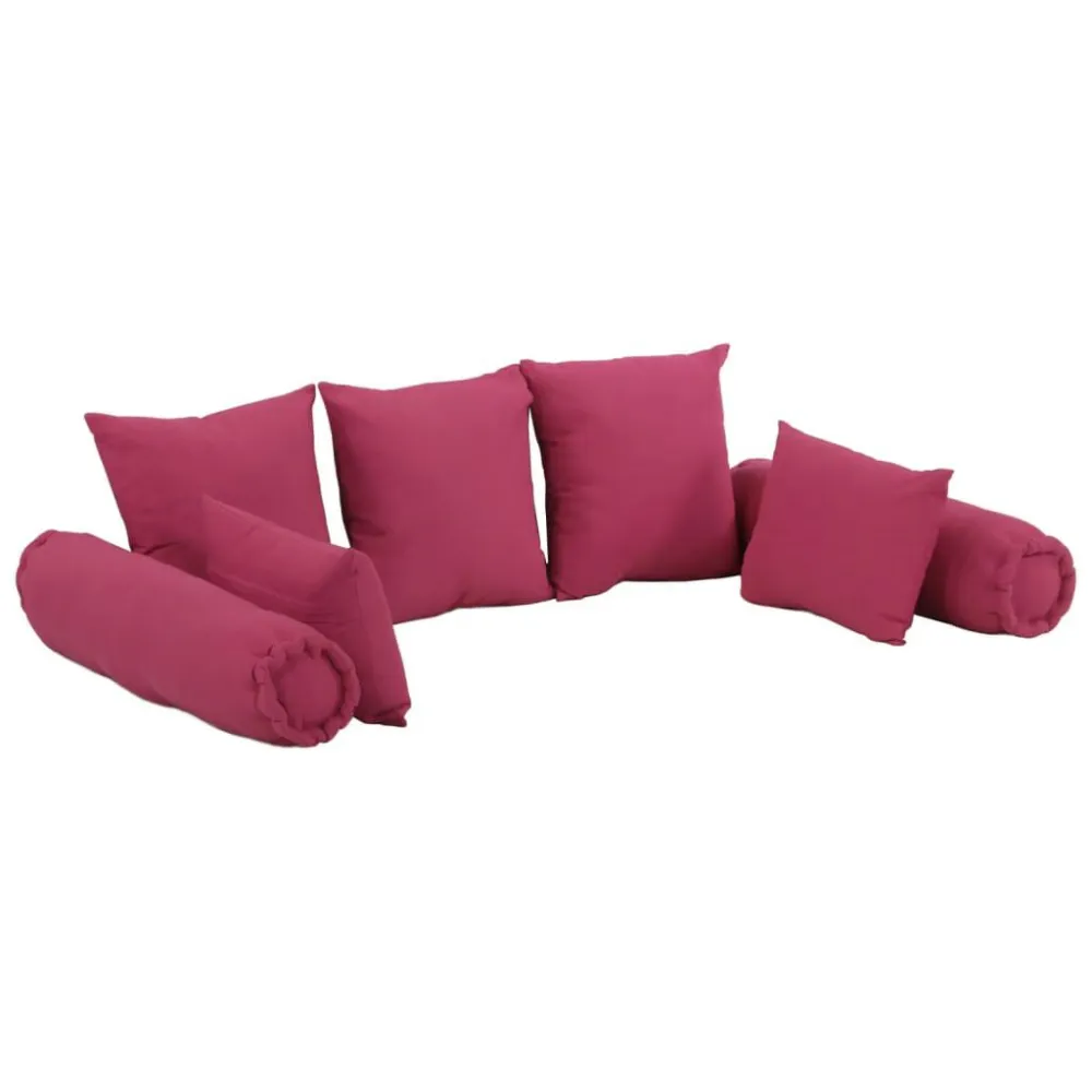 Premium Kwaliteit 7-delige Sierkussenset stof roze