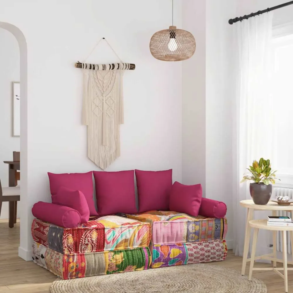 Premium Kwaliteit 7-delige Sierkussenset stof roze