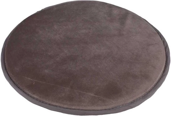 6 stuks Anti-Slip Stoelkussens Eetkamer Fluweel tbv Kuipstoel 34 cm - Taupe
