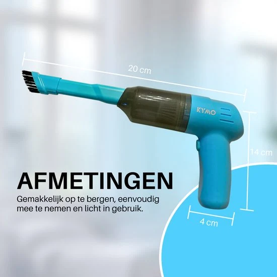 Kymo Kruimeldief - Krachtige Handstofzuiger draadloos - Kruimelzuiger - Kruimeldief snoerloos - Thuis dierenhaar auto - Si...