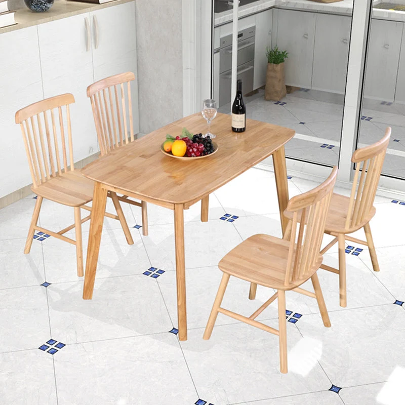4-foot Eiken Solid Wood Table Simplicity Style Rectangle Dining Table 47