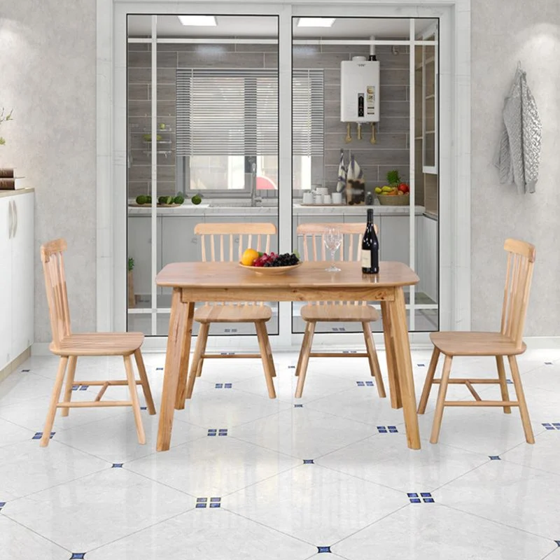 4-foot Oak Massief Wood Table Simplicity Style Rectangle Dining Table 47