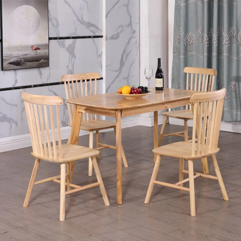 4-foot Oak Massief Wood Table Simplicity Style Rectangle Dining Table 47