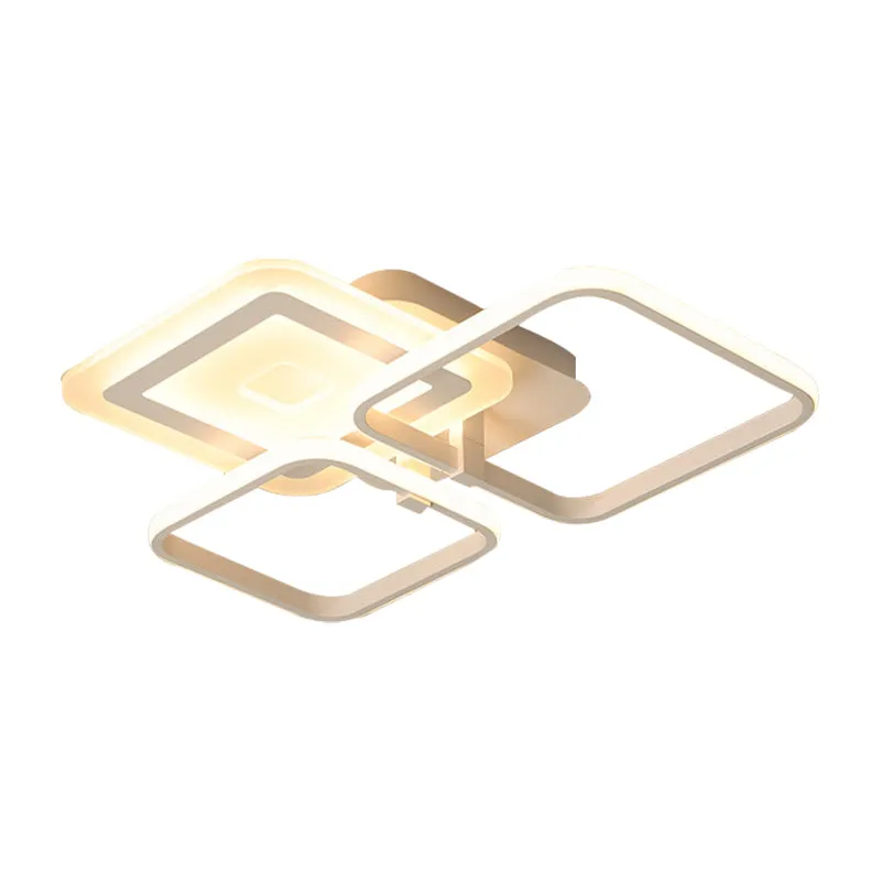 Acryl vierkante semi-inbouw eenvoudige LED wit dichtbij plafond verlichtingsarmatuur warm/wit helder