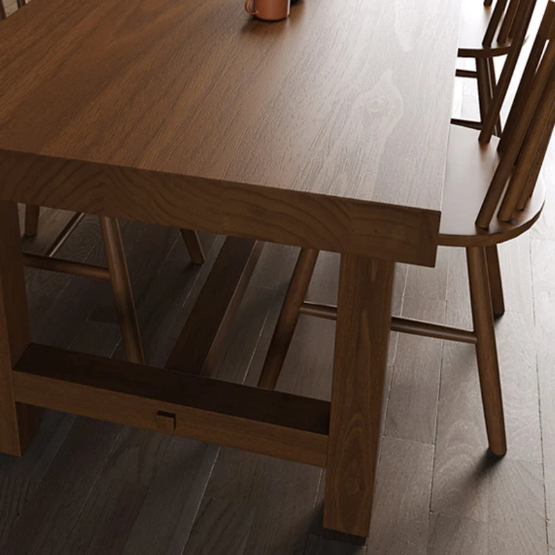 Actueel Style Wooden Task Desk Rectangular Shape Office Desk 4 Legs 47