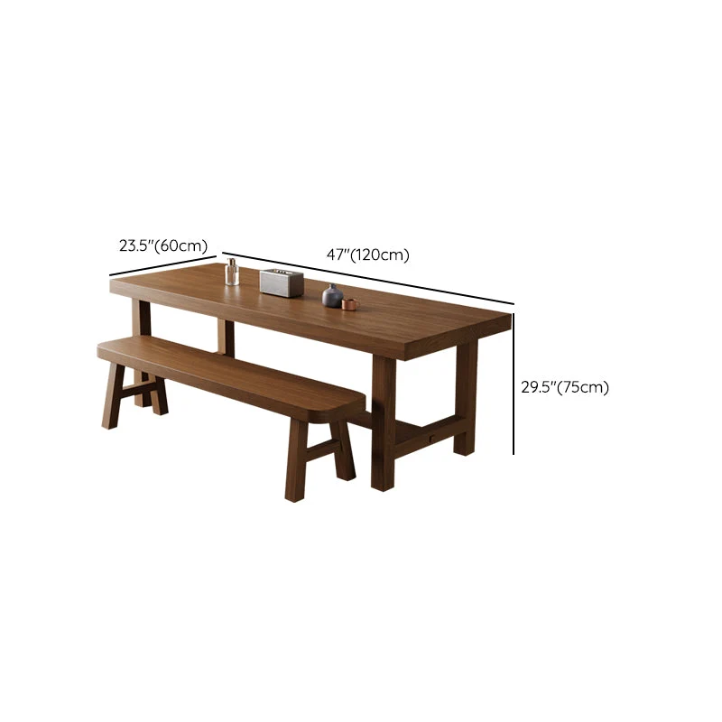 Actueel Style Wooden Task Desk Rectangular Shape Office Desk 4 Legs 47