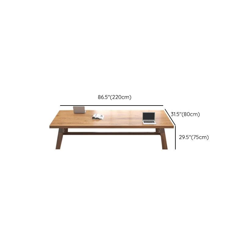 Actueel Wood Task Desk Rectangular Shape Office Desk 4 Legs 47
