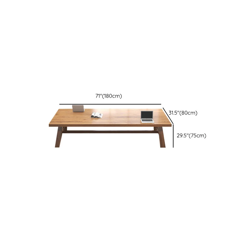 Actueel Wood Task Desk Rectangular Shape Office Desk 4 Legs 47