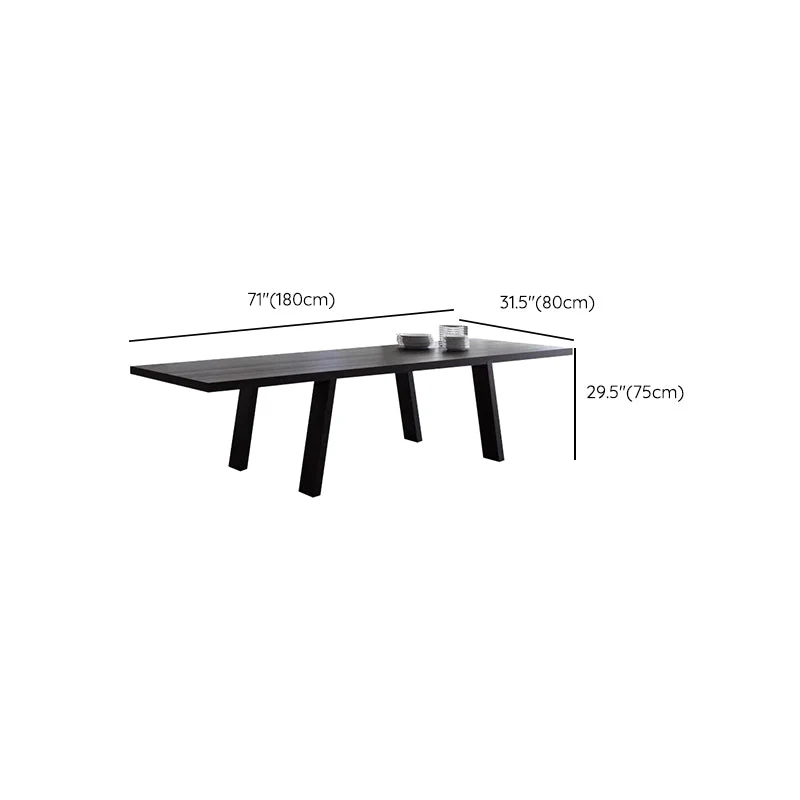Contemporain Style Wood Task Desk Rectangular Shape Office Desk 4 Legs 55