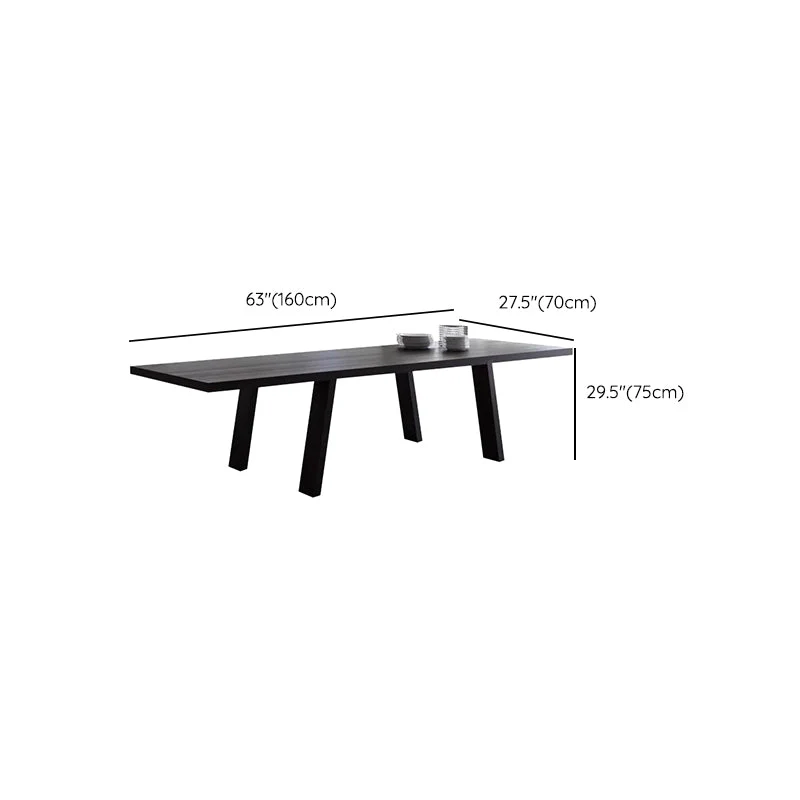 Contemporain Style Wood Task Desk Rectangular Shape Office Desk 4 Legs 55