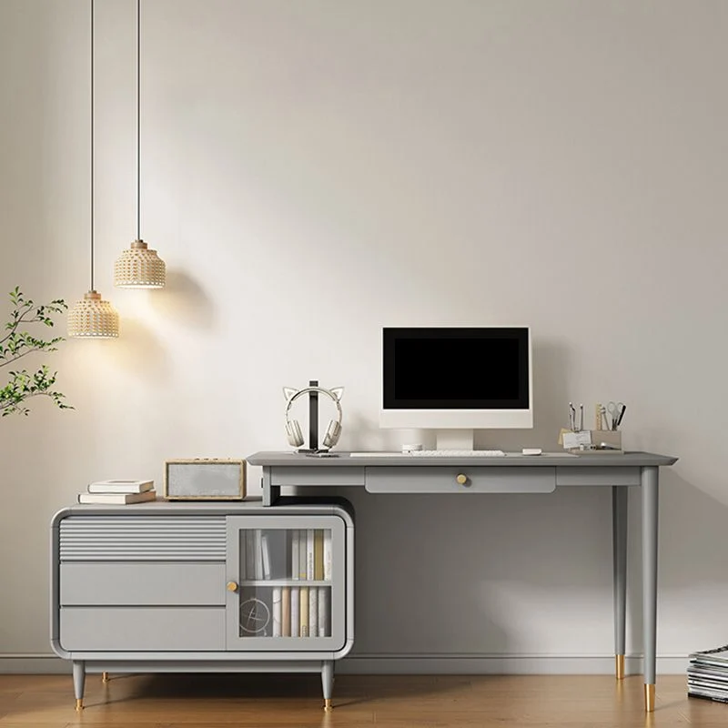 Contemporary Style Wood Office Desk Rectangular Shape Task Desk 4 Drawers Home 47