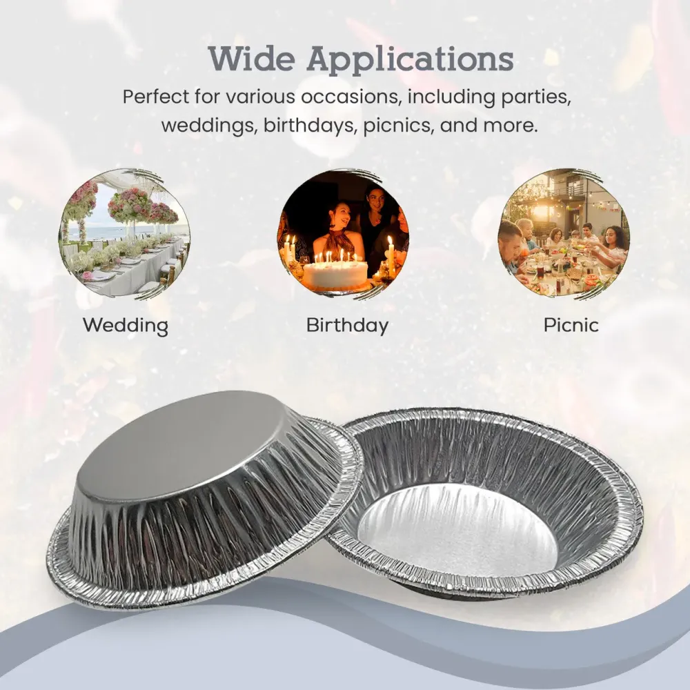 4¼" Disposable Aluminium Foil Deep Tart Pan #425