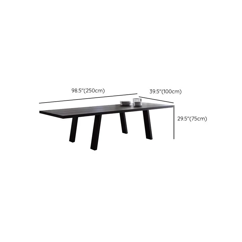 Eigentijds Style Wood Task Desk Rectangular Shape Office Desk 4 Legs 55