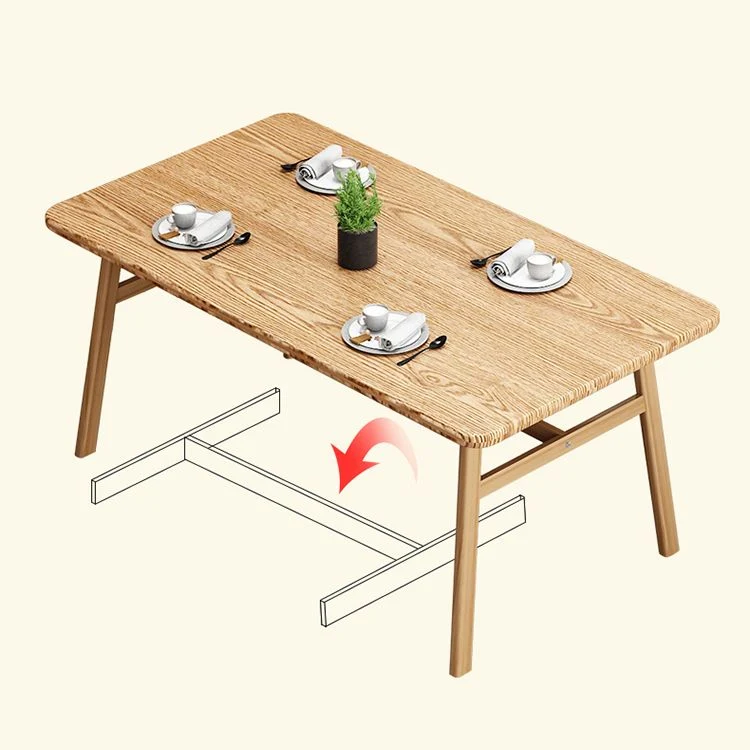 Hedendaags Wood Rectangle Shape Dining Furniture 4 Wood Legs Table Formal Dining Room Furniture 47
