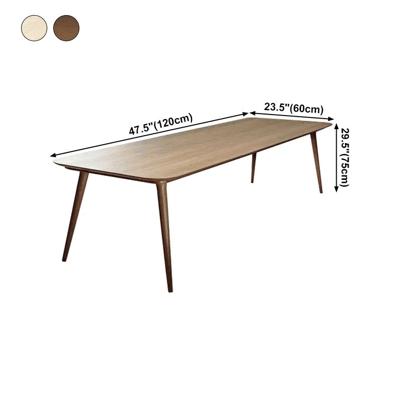 Rectangle Shape Wood Color Table Effen Wood Table Simplicity 4 Legs 47