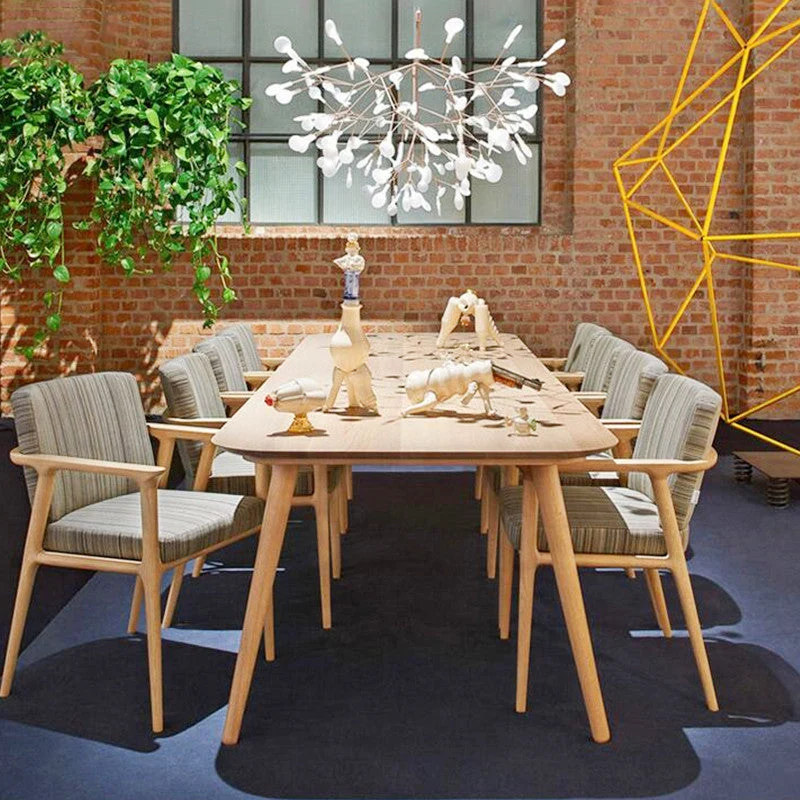 Rectangle Shape Wood Color Table Stevig Wood Table Simplicity 4 Legs 47