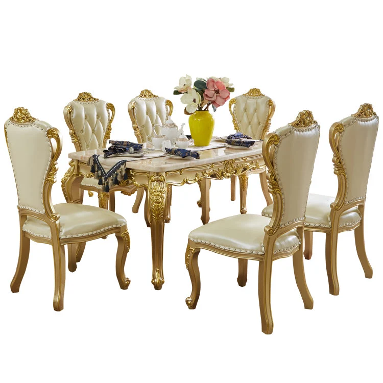 Rectangle Victoria Dinette Table Marble Dining Room Dinner Table 4-foot 51