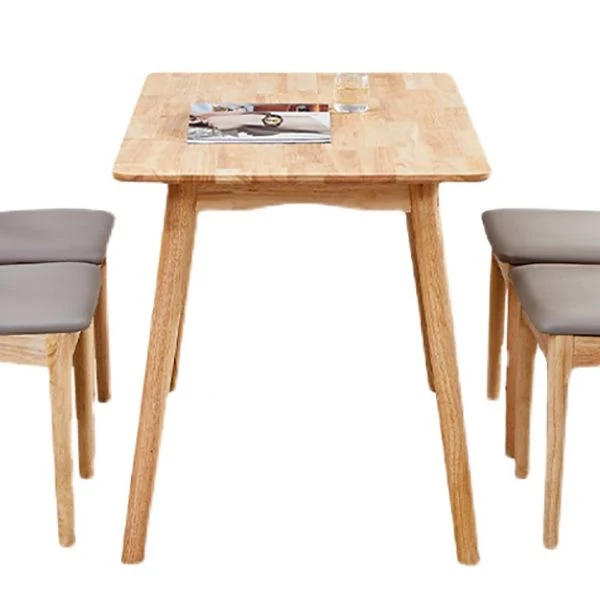 Simplicity Style Uni Wood Dining Table Rectangle and Square Dining Table 4 Legs Base 23