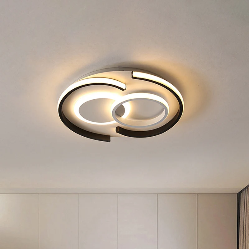 Zwarte ronde/vierkante/rechthoekige plafondinbouw moderne metalen LED-inbouwverlichting warm/wit zwak