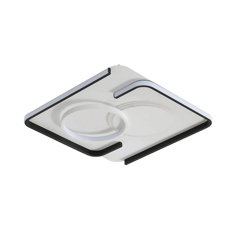 Zwarte ronde/vierkante/rechthoekige plafondinbouw moderne metalen LED-inbouwverlichting warm/wit helder